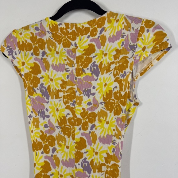 Free People Floral Print Key to Your Heart Size XS Boho Spring Romantic Dress - Picture 12 of 13